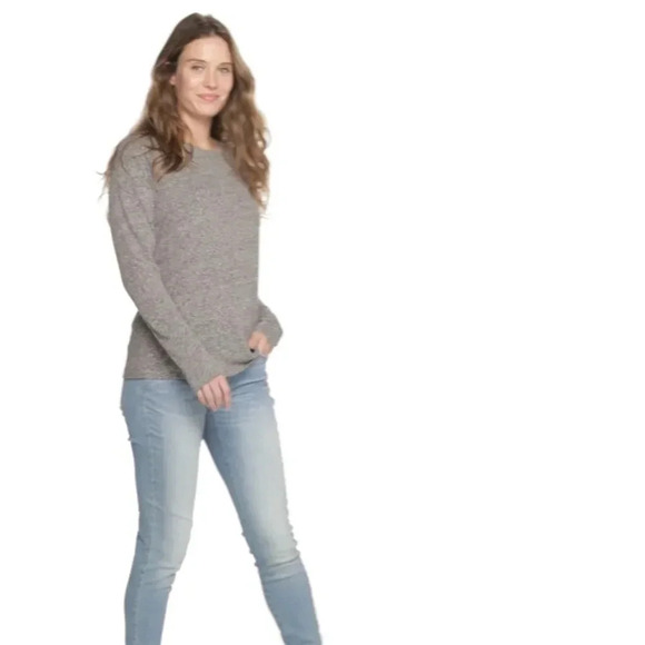 Long Sleeve Crewneck Tee Cinnamon X-Small - Picture 7 of 10